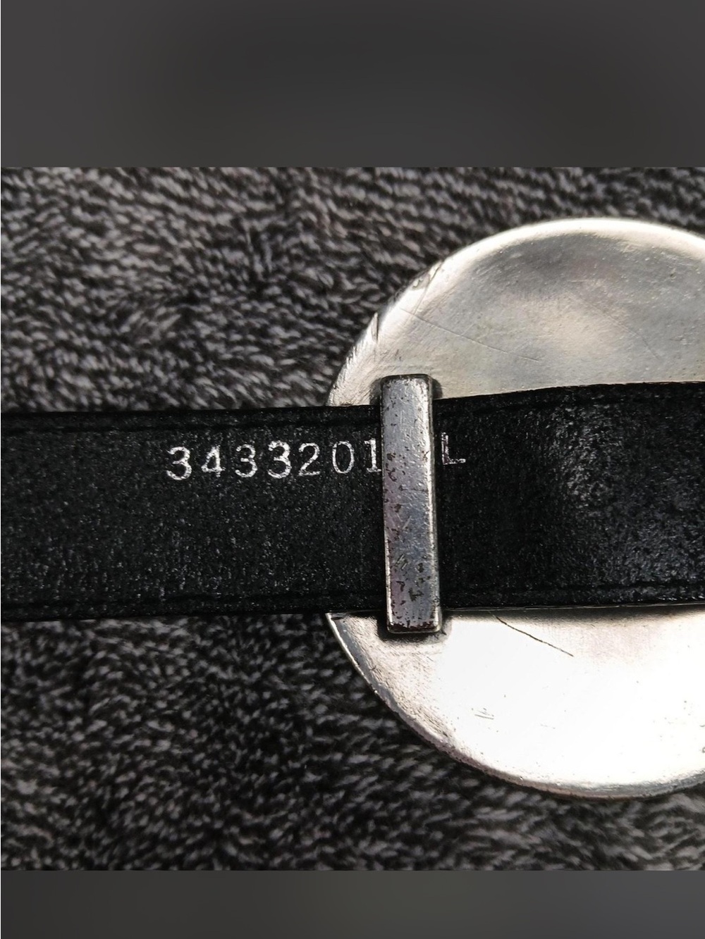 Vintage Nocono Black Leather Western turquoise silver tone Concho Heavy belt L - Picture 3 of 8